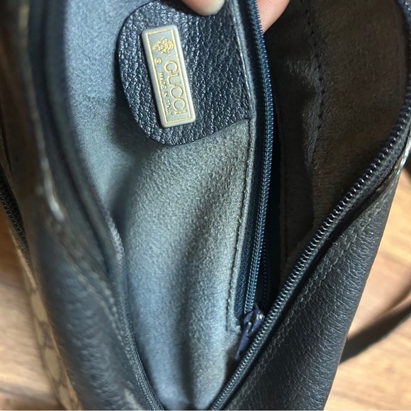 Gucci Ophidia vintage Monogram blue and beige leather bag. Luxury vintage Gucci - Picture 8 of 16